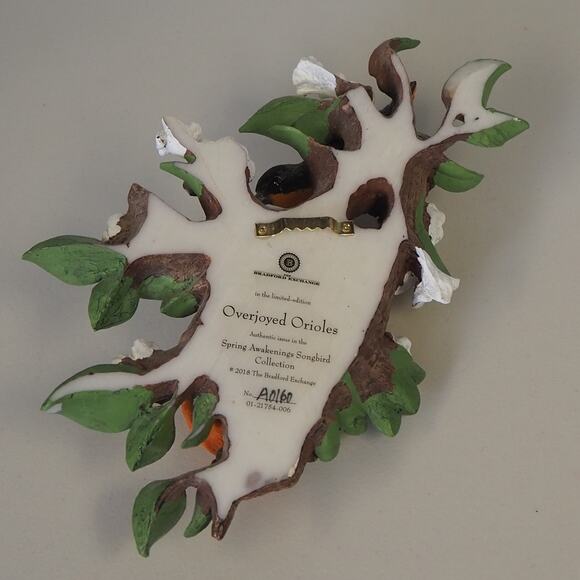 The Bradford Exchange Overjoyed Orioles from Spring Awakenings Wall Decor A0160 - Picture 2 of 12